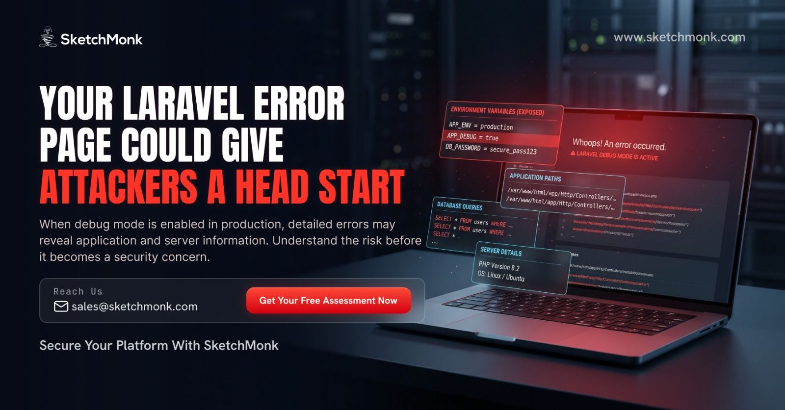 Debug Mode Left On: How a Laravel Error Page Can Hand Attackers Your Server